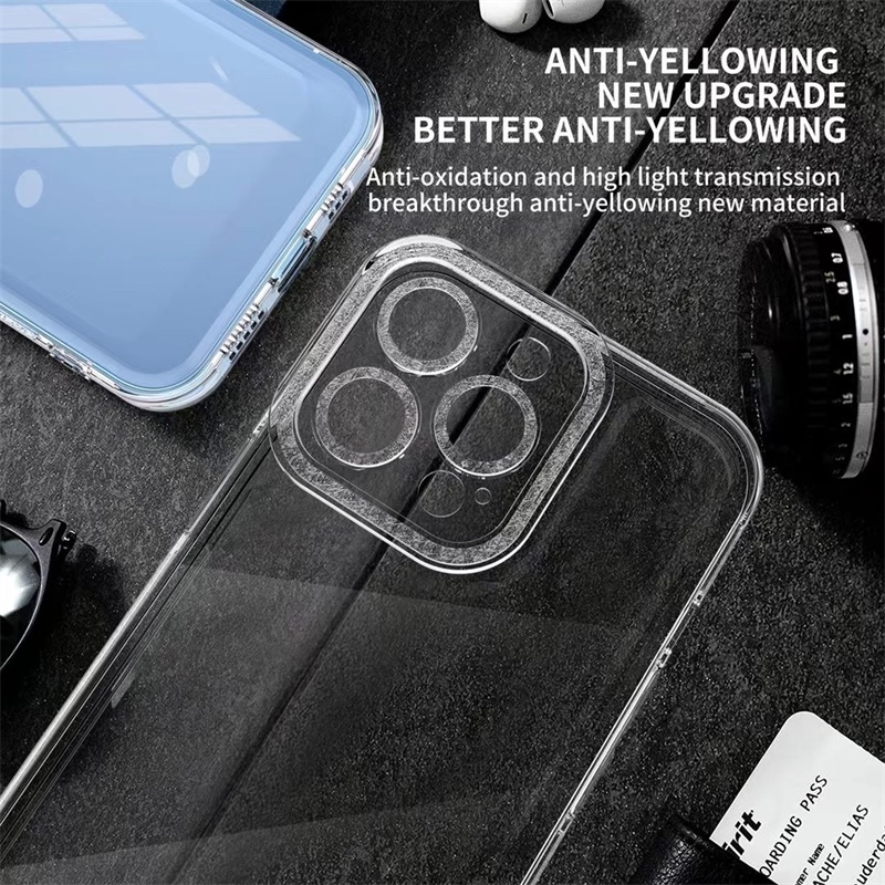 Advanced luxury flash diamond transparent iphone 11 pro max 12 13 pro max X/Xs max XR aesthetic clear TPU shockproof soft shell premium