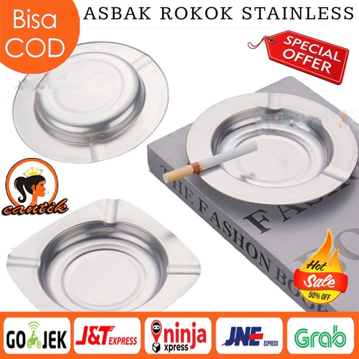 ASBAK ROKOK STAINLESS STEEL / ASBAK SENG BULAT TEMPAT ASBAK ROKOK / MANGKOK ASBAK ROKOK MURAH / ASHTRAY CIGARETTE