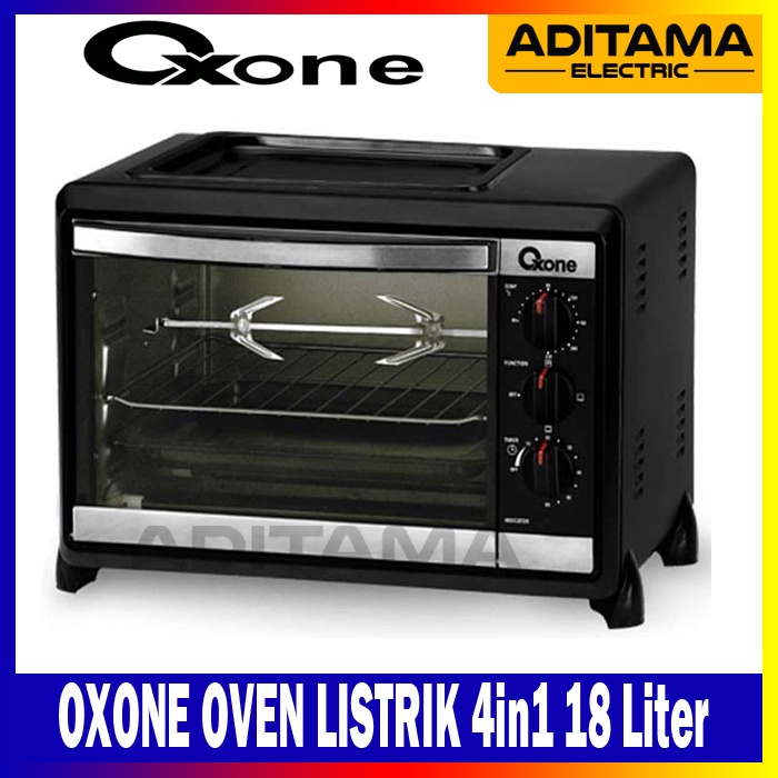 OXONE OVEN LISTRIK 4in1 OX-858BR/ OVEN TOASTER BBQ OXONE OX-858 BR
