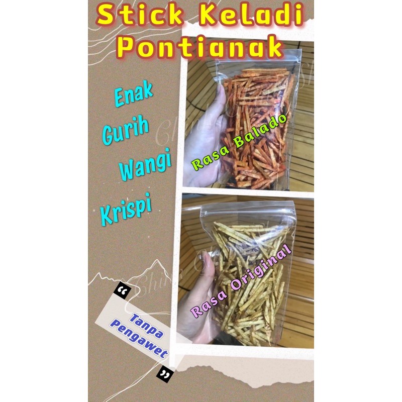 

Stick Talas Pontianak Chink Chink Kemasan 100 gr dan ½ kg