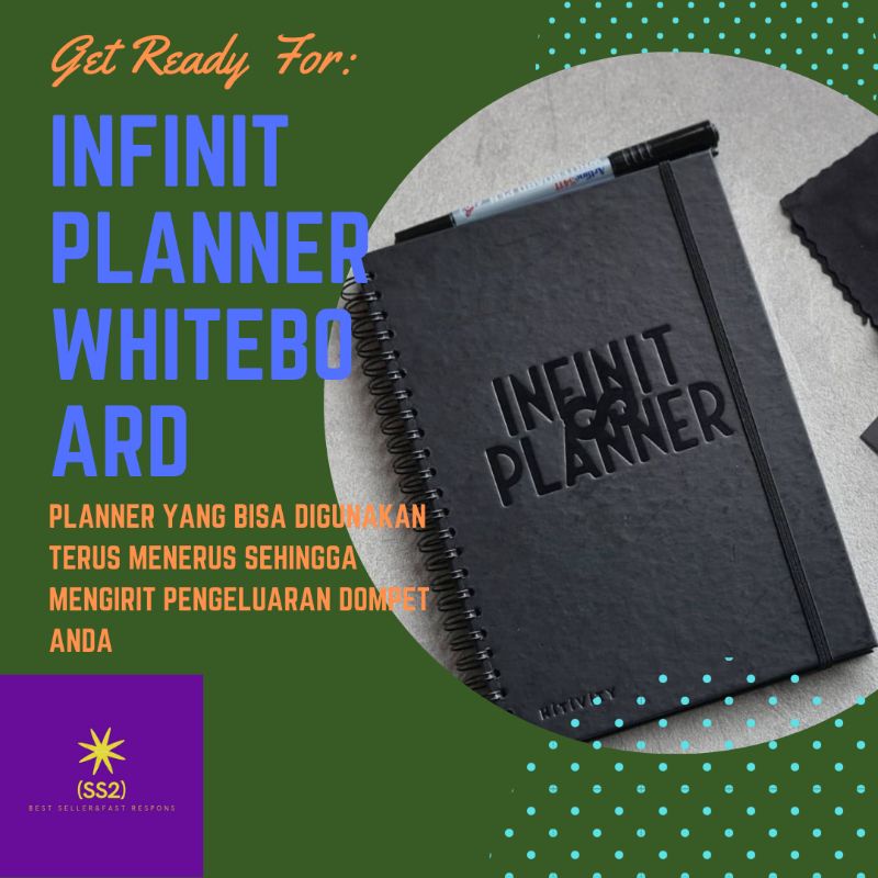 

Buku agenda catatan whiteboard book infinit planner hitivity / Whiteboard planner jurnal /Buku planner harian/ Jurnal agenda Kerja harian yang bisa dipakai berulang-ulang
