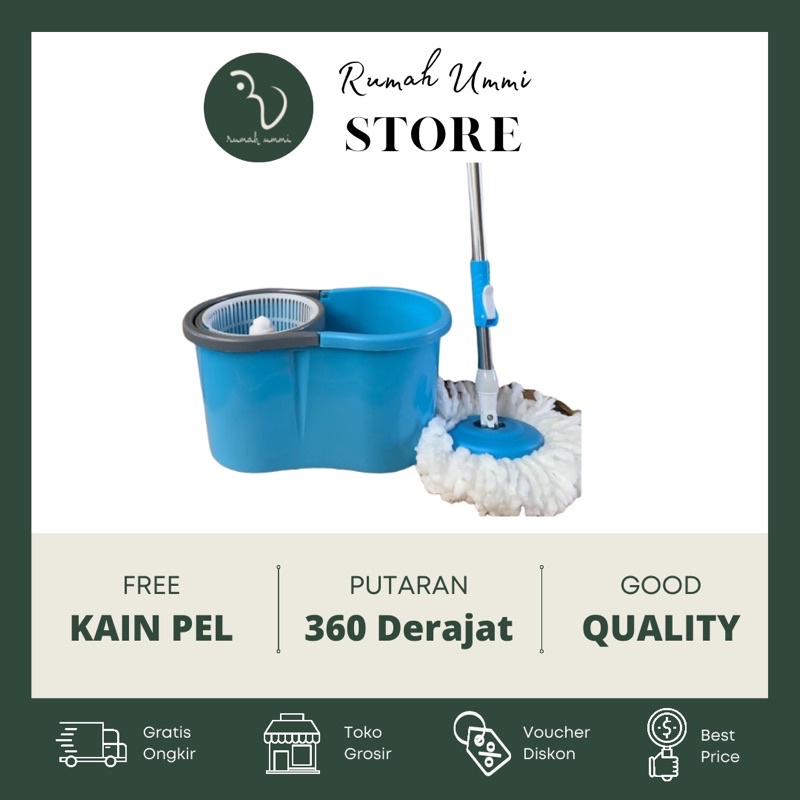SPIN MOP/ MINI SPIN MOP TRI J/ ALAT PEL MURAH 360 DERAJAT