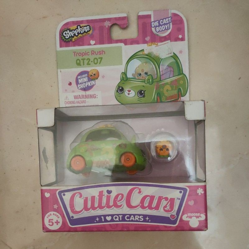 Shopkins cutie cars die cast body tropic rush road angel motor mermaid