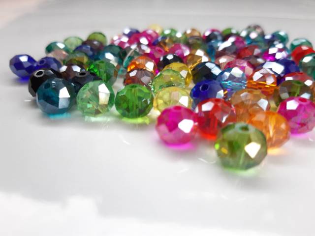 Kristal ceko ukuran 10mm mix warna