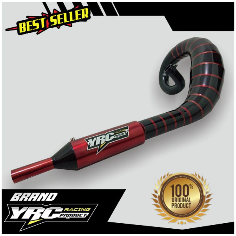 Knalpot lobster black red Rxking yrc racing