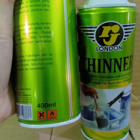 Thinner Tiner Pelarut Pengencer Cat Serbaguna RJ London (400ml)