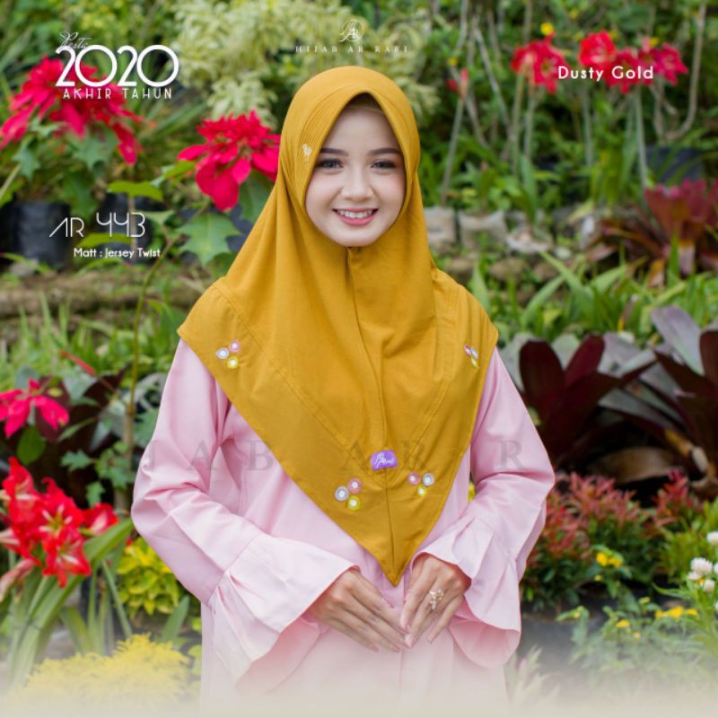 Arrafi Hijab Kode Ar 443 / jilbab kerudung bergo antem instant murah laris-2