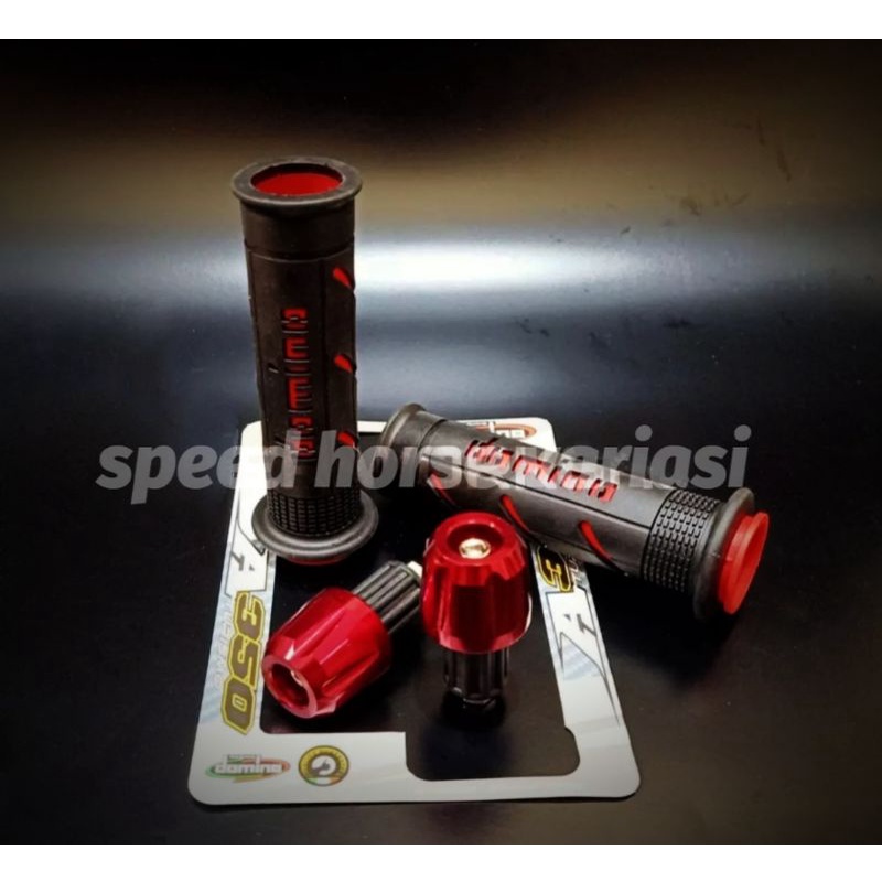 Paket Handgrip Domino sisik plus Jalu stang full CNC universal