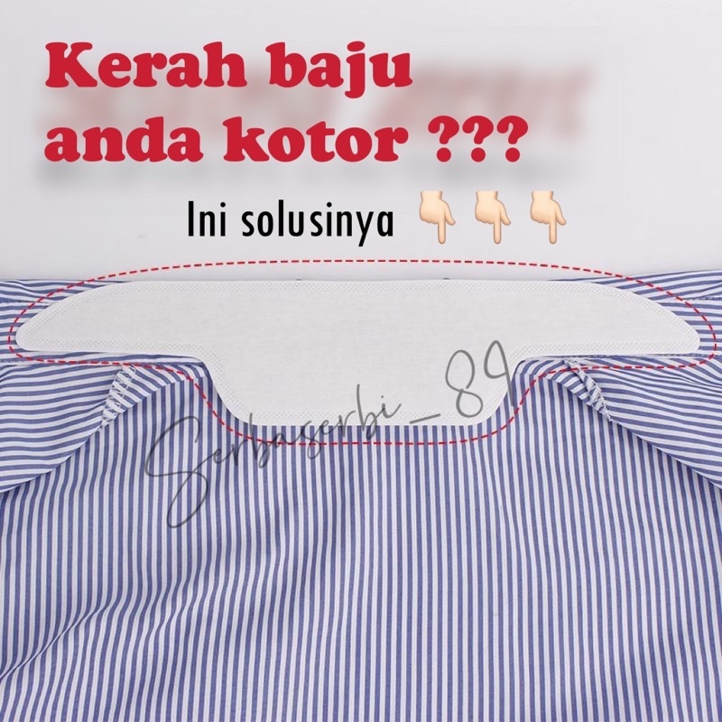 Pembalut kerah baju kemeja pembalut atasan kaos berkerah