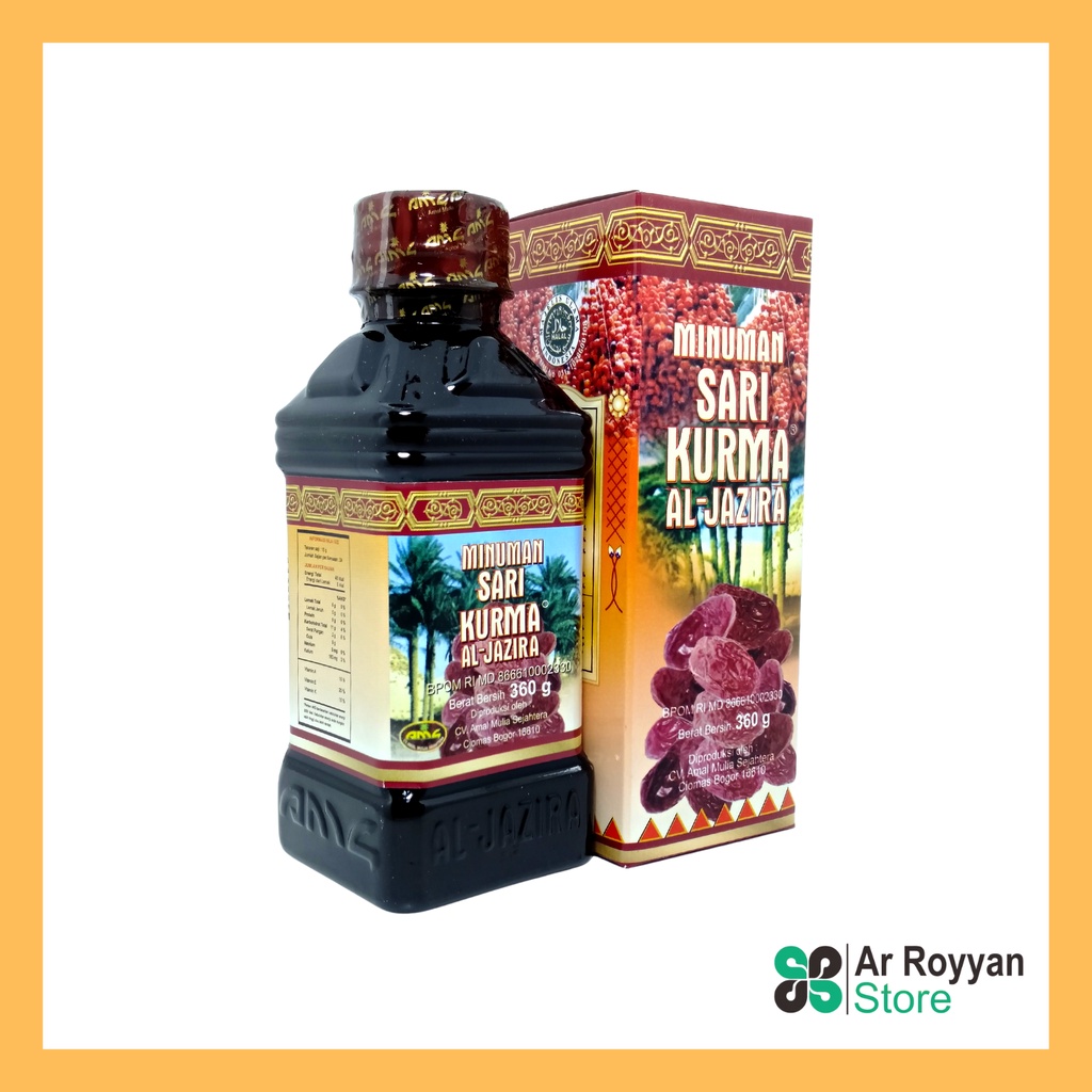 

Sari Kurma AL-JAZIRA kemasan botol plastik 360gr