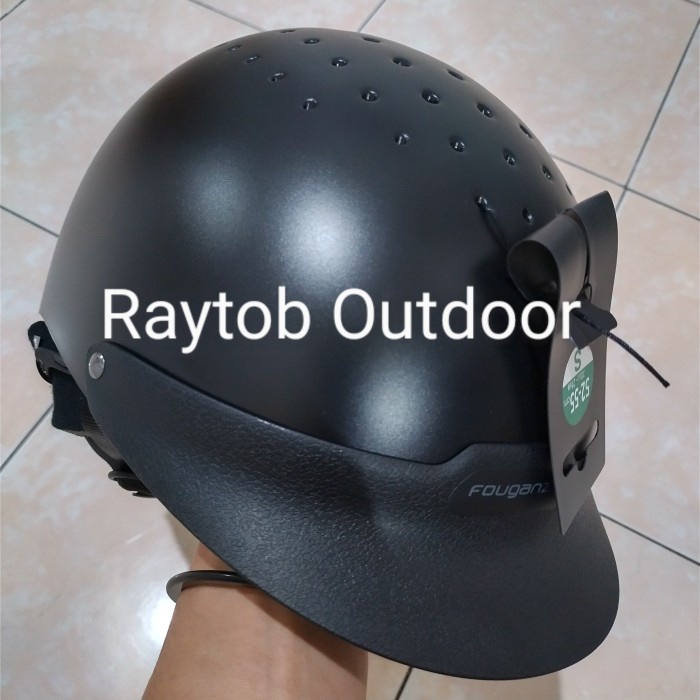 Helm berkuda 100 HORSE RIDING HELMET Black