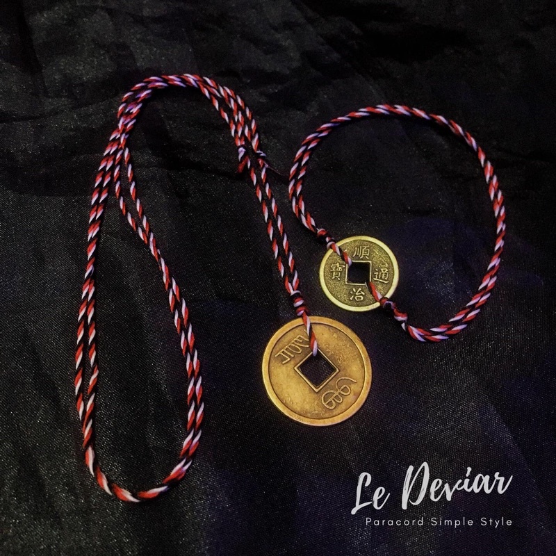 Paket Tridatu kalung dan gelang Koin Cina Murah