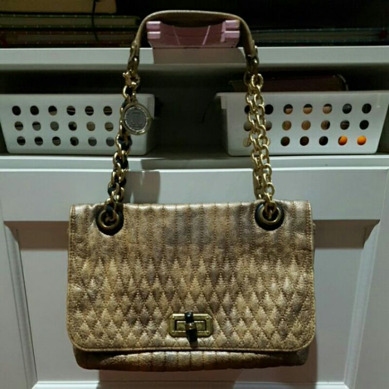 Preloved shoulder bag rantai Lanvin collection