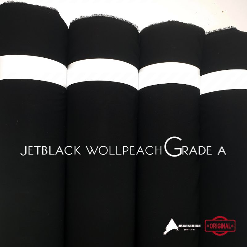 BAHAN JETBLACK WOLFIS/KAIN JETBLACK/KAIN ABAYA/JETBLACK LEUWITEX/JETBLACK PREMIUM/JETBLACK HITAM/WOL