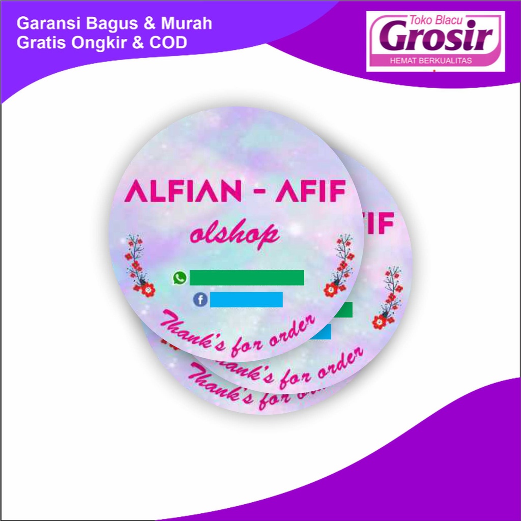 

READY CETAK STIKER CROMO BULAT LABEL NAMA MAKANAN TOPLES KEMASAN BOTOL MINUMAN CUSTOM KROMO di toko_blacu