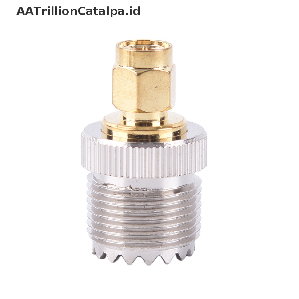 (AATrillionCatalpa) Adapter Konektor RF SMA Male Ke UHF PL259 SO239 Female