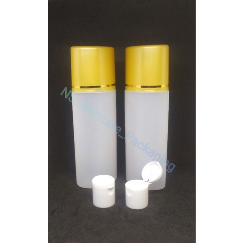 Botol putri 100ml natural tutup gold list gold / botol toner / botol sabun