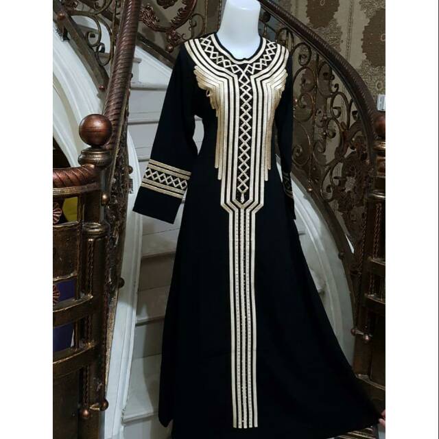 Gamis Abaya Jetblack 03 Bukittinggi