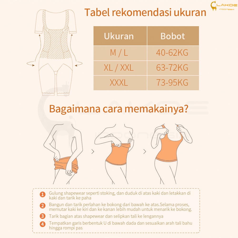 Lakoe Korset Pelangsing / Korset Punggung wanita Body Shaper