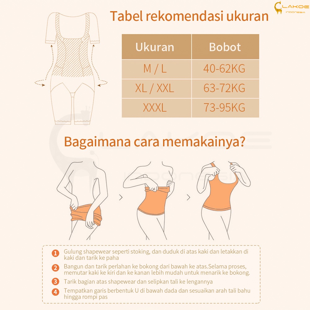 Lakoe Korset Pelangsing / Korset Punggung wanita Body Shaper