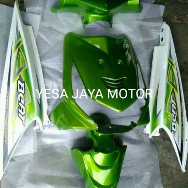Full Body halus beat karbu hijau putih