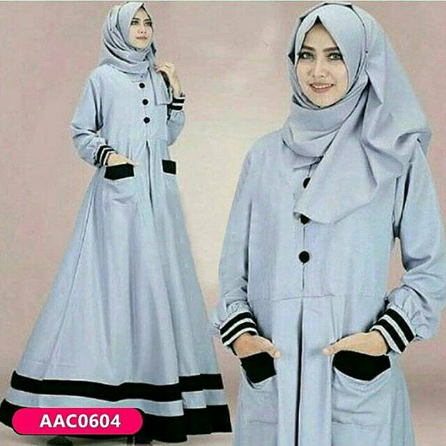 ALISHA DRESS FASHION MUSLIM HIGH QUALITY GAMIS HIJABSTYLE BANDUNG FASHION CASUAL DRESS PREMIUM GAMIS