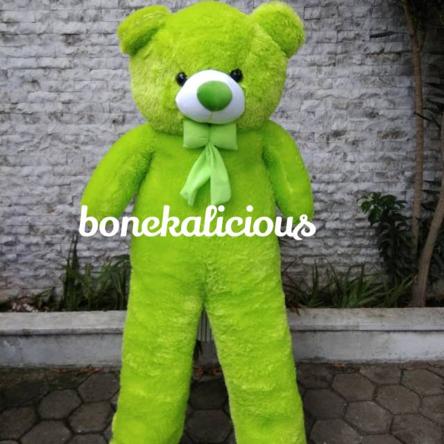 Boneka beruang teddy bear hijau bigsize super jumbo besar 150cm 1,5m 1,5meter
