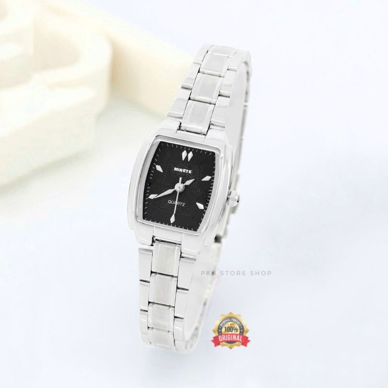 JAM TANGAN WANITA MODEL FASHION MIRETE ORIGINAL STRAP RANTAI STAINLISS TERMURAH TAHAN AIR_JAM TANGAN WANITA MIRETE WATER RESISTEN SIMPLE CANTIK BISA COD