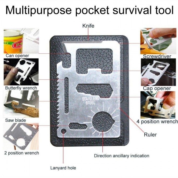 Outdoor Sports SOS Emergency Survival Tools Kit With Self-Help Box