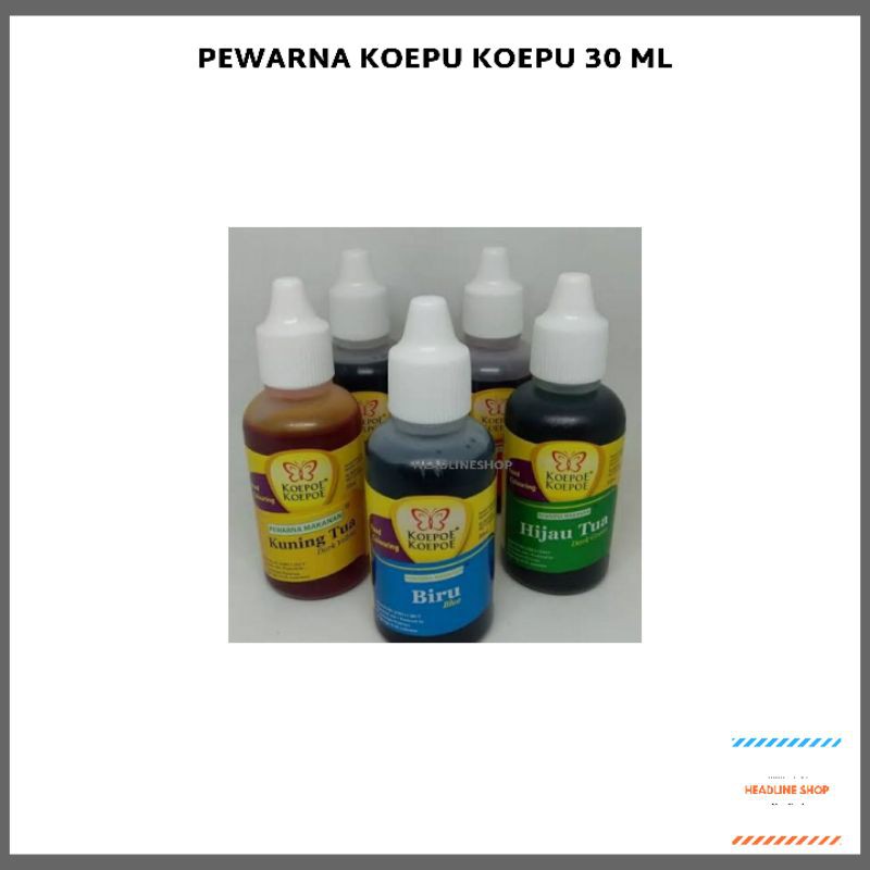 

Pewarna Makanan Koepu Koepu 30 ml Original Kupu Kupu
