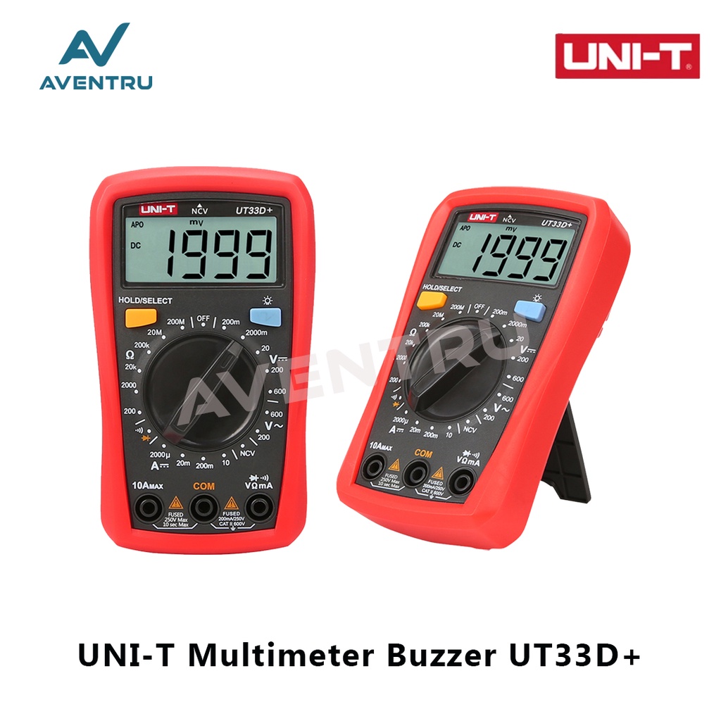 Digital Multimeter Avo Meter Multitester Avometer Digital UNI-T UT33D+