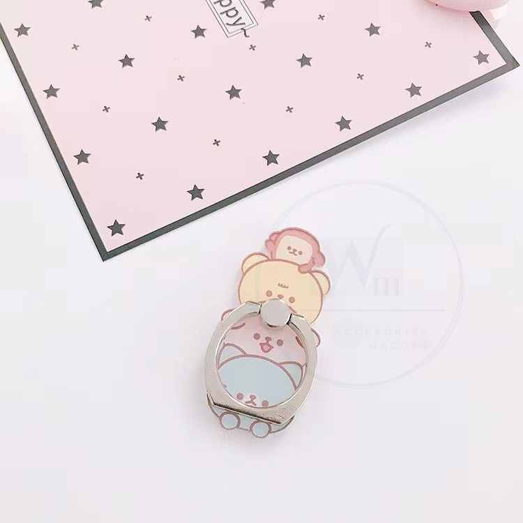 I-Ring karakter dino cute grip universal tab/hp/gadget/power bank