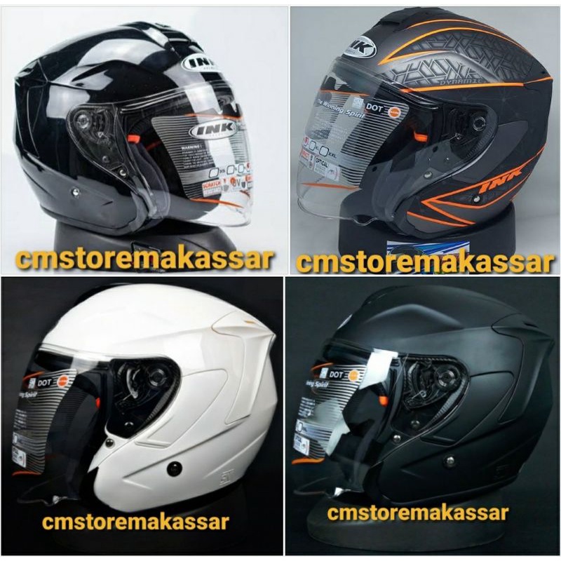 Helm INK Dynamic Half Face SNI DOT Solid dan Motif