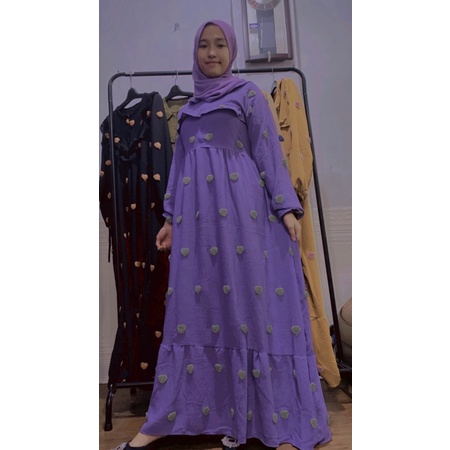 GAMIS pompom / Gamis pompom timbul