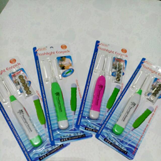 Korek telinga lampu murah earlamp cotton bud pembersih telinga