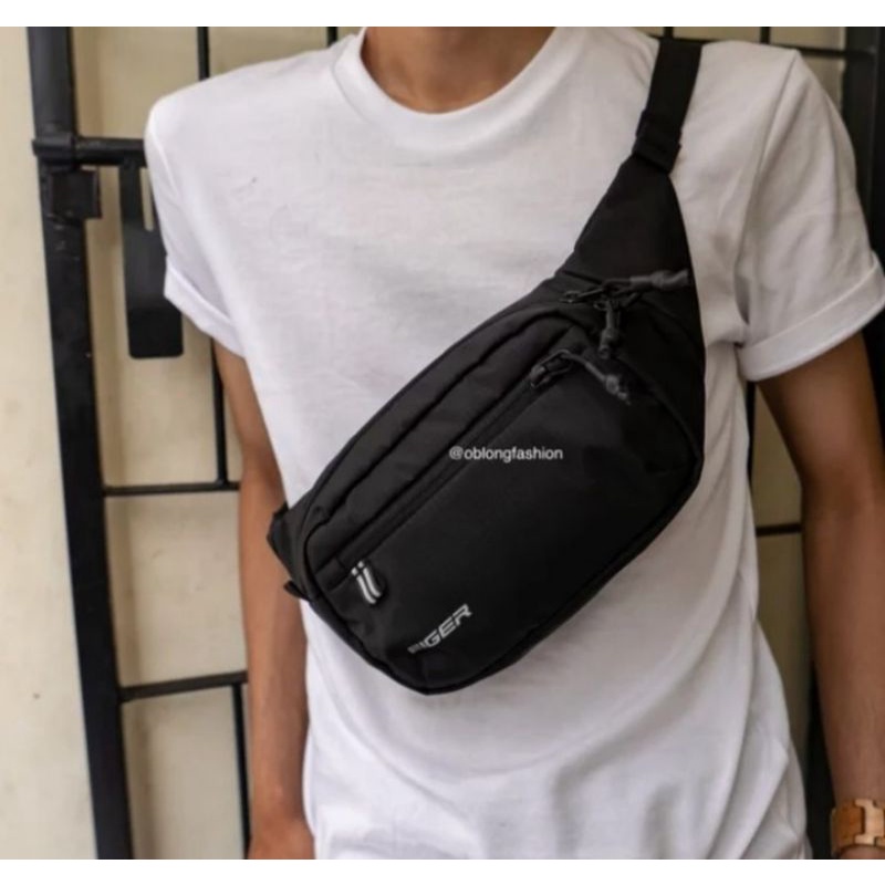 TAS PINGGANG IRIDIUM 2L FOLDABLE WB BLACK EIGER1989/4992 ORIGINAL