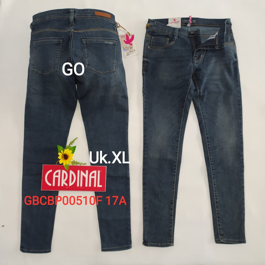 gof XL CELANA JEANS CARDINAL Pensil Casual Stretch Skinny Slimfit Super Skinny Celana Panjang Ladys