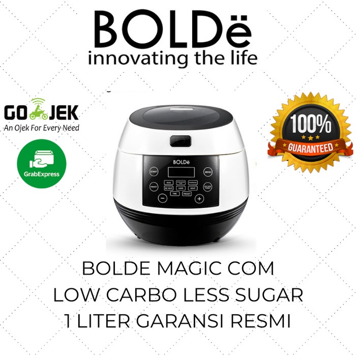 {IsmailStore} BOLDe Rice Cooker Low Carbo Less Sugar Mini 1 Liter / Magic Com Kecil - TANPA BUBBLE B