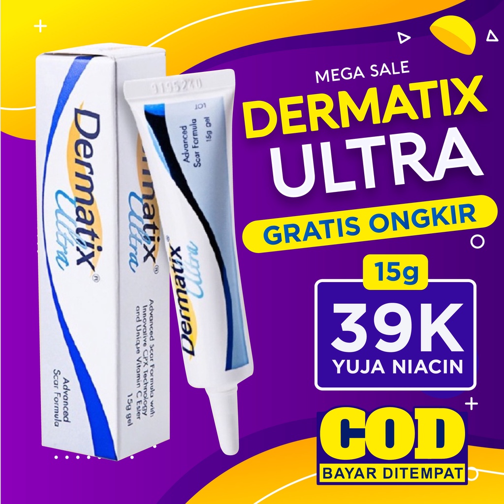 Dermatix Ultra Advanced Scar Formula Gel Cream Salep Penghilang Bekas Luka / Keloid ANTI SCAR Cream Krim Digigit Serangga Nyamuk Luka Bakar Stretchmark Stretch Mark 15gr Operasi Oprasi Iris Tergores Jerawat Gatal Hitam Ampuh