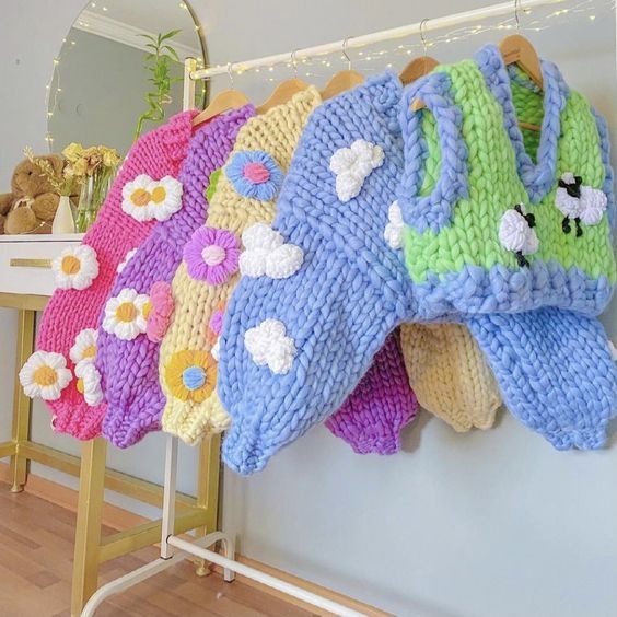 MILGI's CARDIGAN RAJUT MOTIF CUSTOM