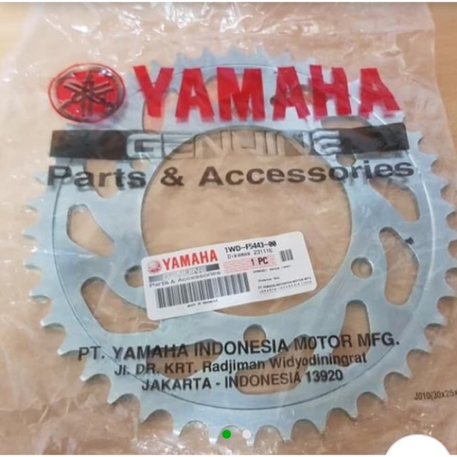 GIR GEAR BELAKANG R25 R 25 MT 25 MT25 ASLI ORI YAMAHA 1WD F5443 00