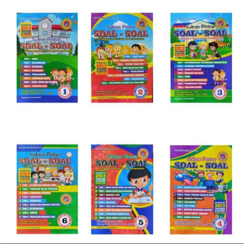 

Buku soal SD kelas 1 2 3 4 5 6 K13 / Soal Tematik SD- ITA