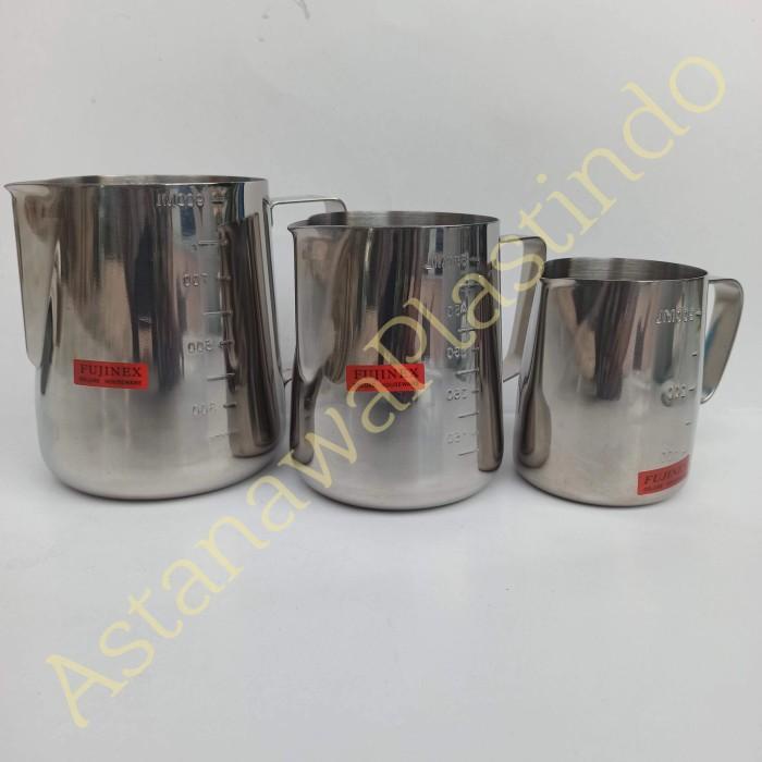 Gelas Milk Jug 350 Ml 600 Ml 1000 Ml Fujinex Gelas Ukur Stainless Steel 304