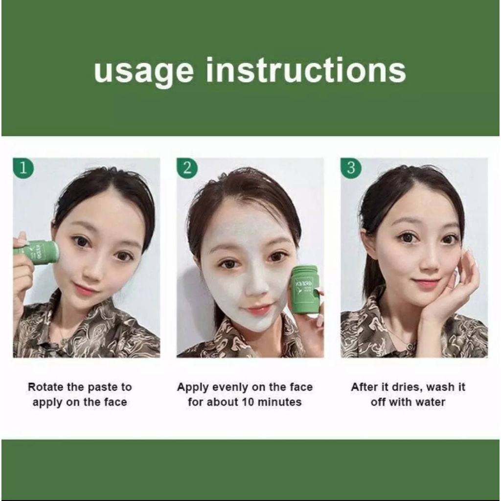 GREEN MASK STICK MEIDIAN PEMBERSIH KOMEDO