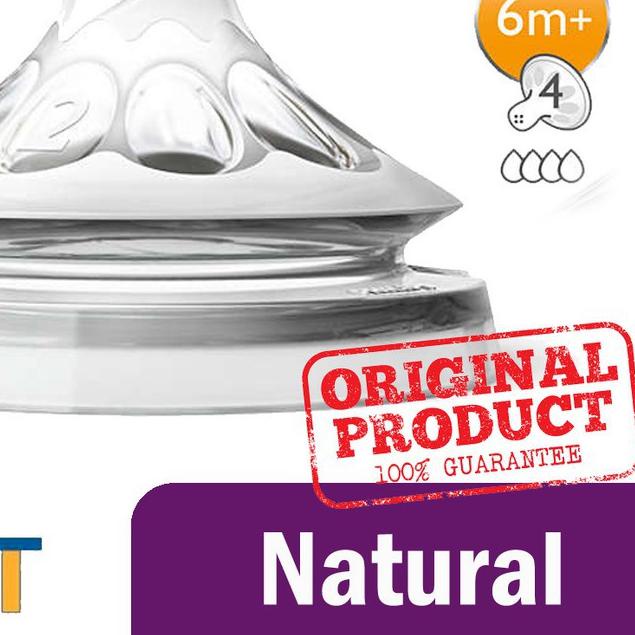 ☻ Philips Avent Dot Nipple Teat Pentil Botol Susu Bayi Natural ☑