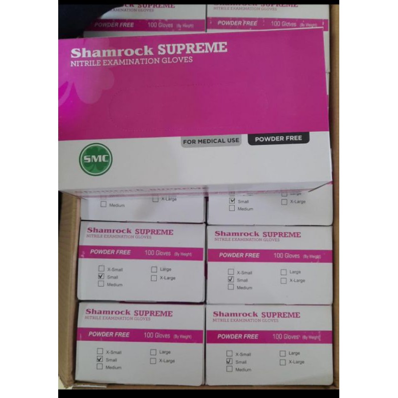 Sarung tangan Nitrile Shamrock biru