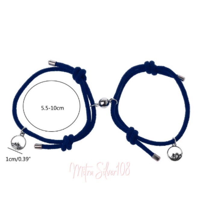 [MS108] GL 26 Gelang Couple Magnet Viral Bestie Pasangan Sahabat Pacar Bahan Tali (2pcs)