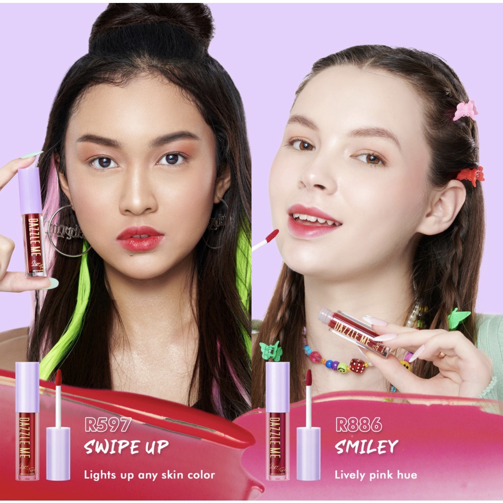 DAZZLE ME Ink-Licious Lip Tint BPOM | Mattedorable Long Lasting Liptint Hyper Moisturizing Lip Stain