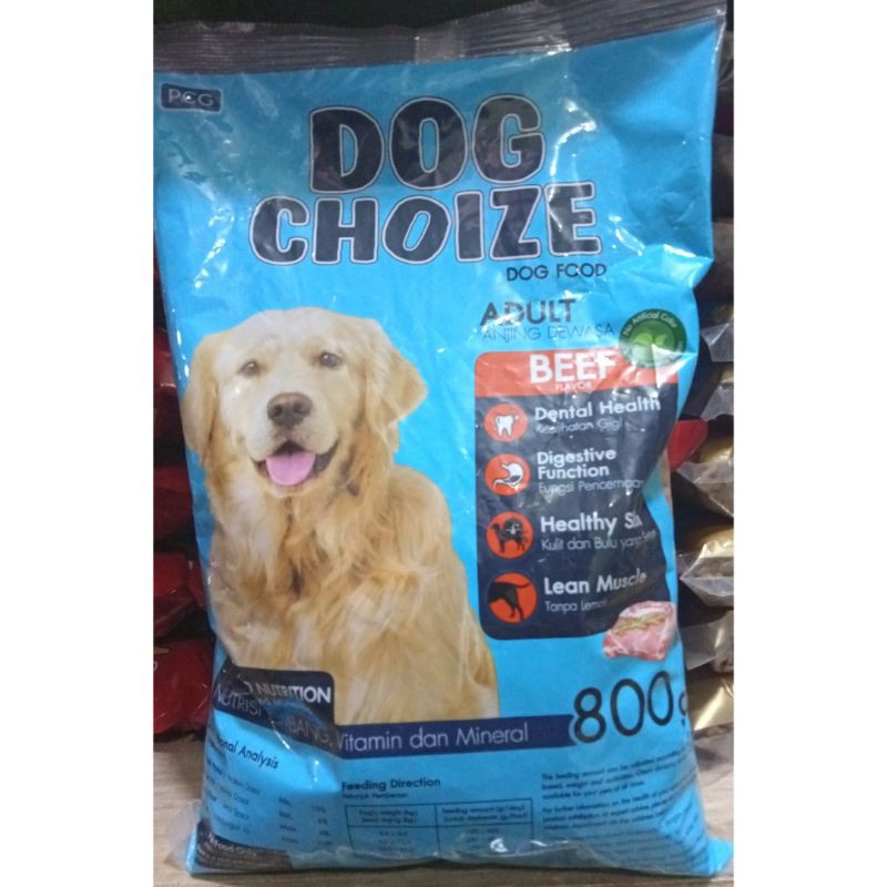 Makanan Anjing Dog Choize 1kg Dog Food Beef Makanan Anjing Kering Repack