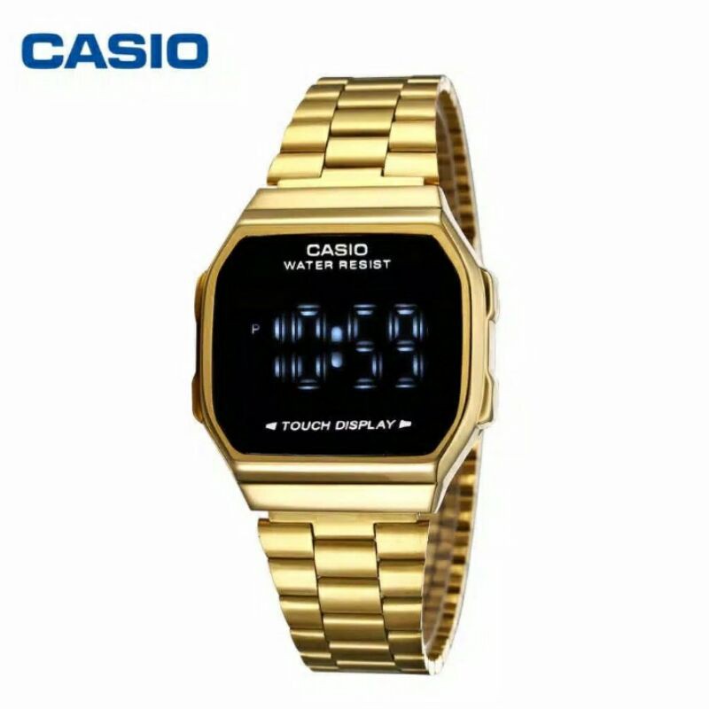 [ COD ] Jam tangan wanita Casio touch screen stainless